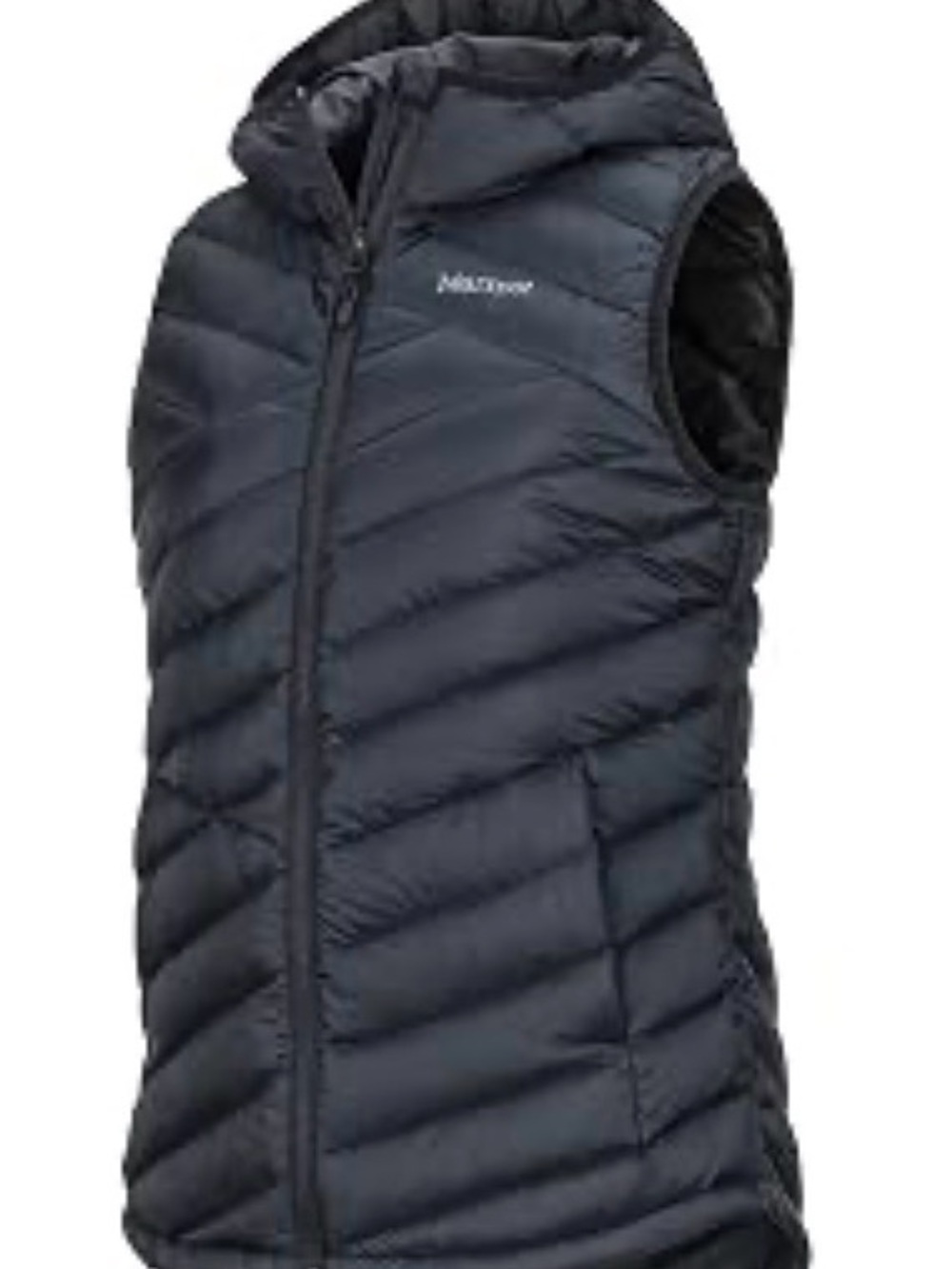 Marmot Dark Navy Quilted Hooded Puffer Vest
